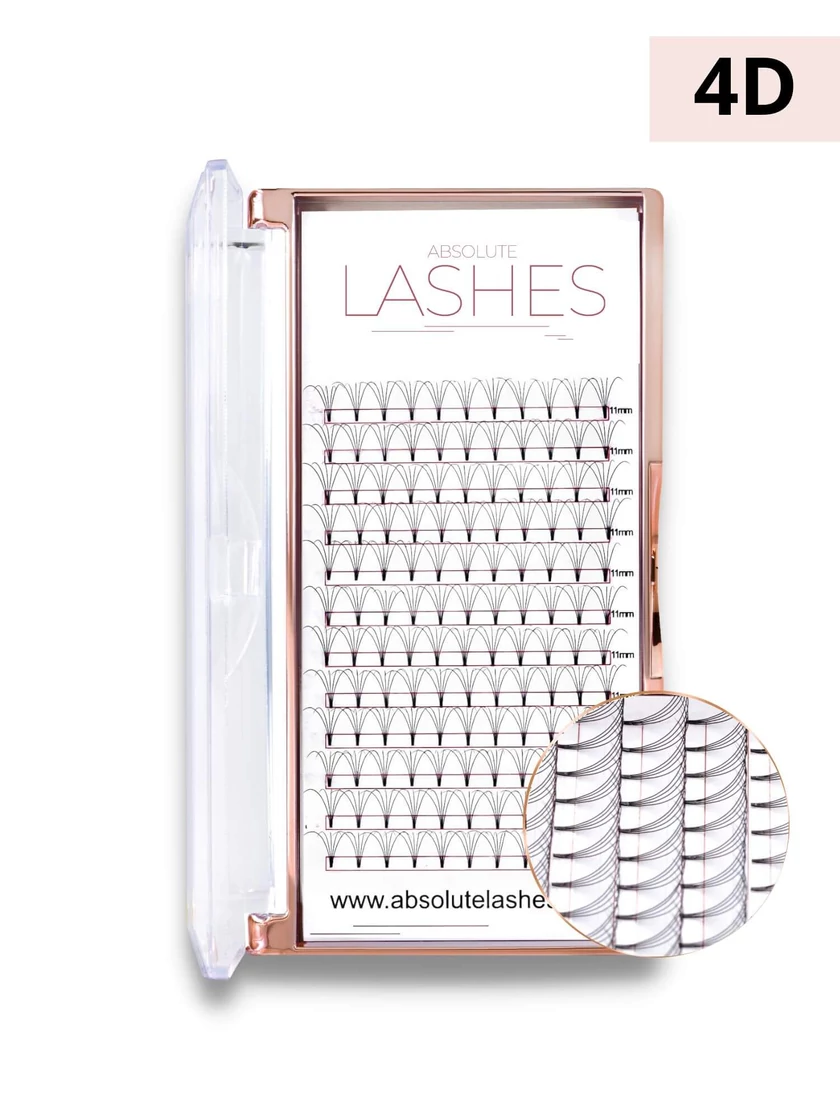 4D premade szempilla ABSOLUTE Lashes