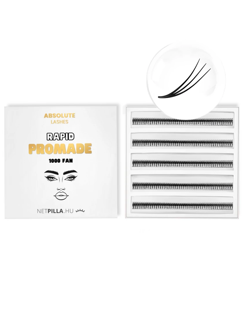 eredeti ABSOLUTE LASHES rapid strip promade szempilla 1000 fan 3D C ív